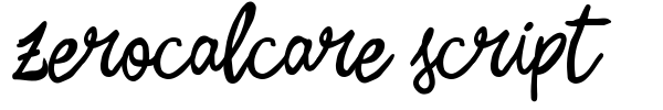 Zerocalcare Script font preview